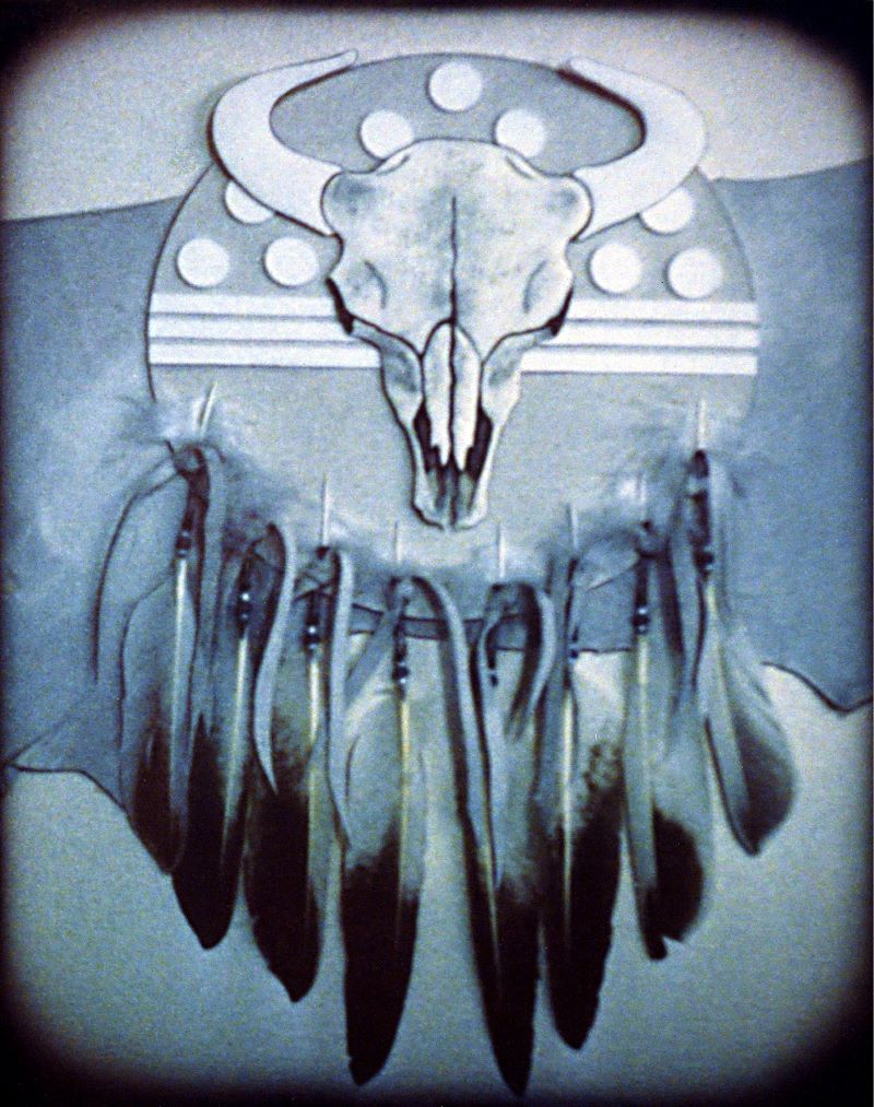 Cattle and feathers embossing