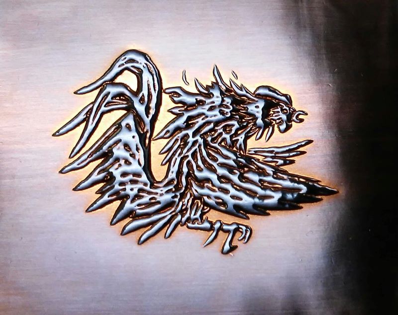 Gamecock embossing
