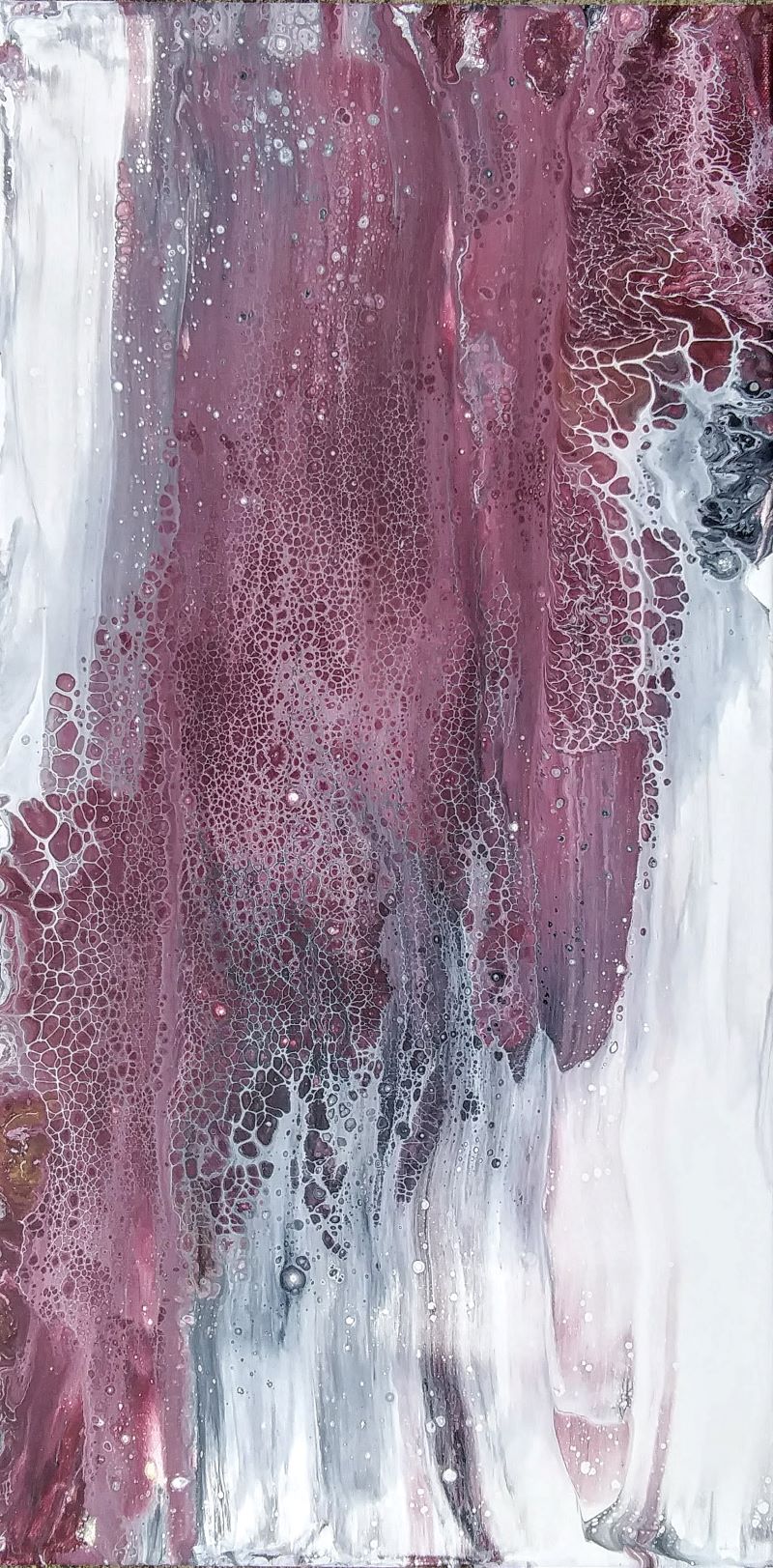Acrylic flow painting